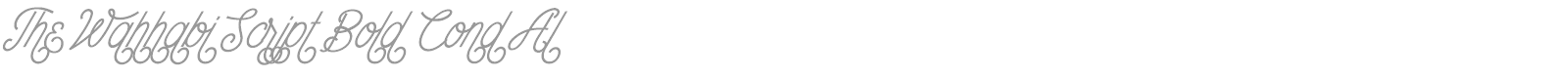 The Wahhabi Script font preview
